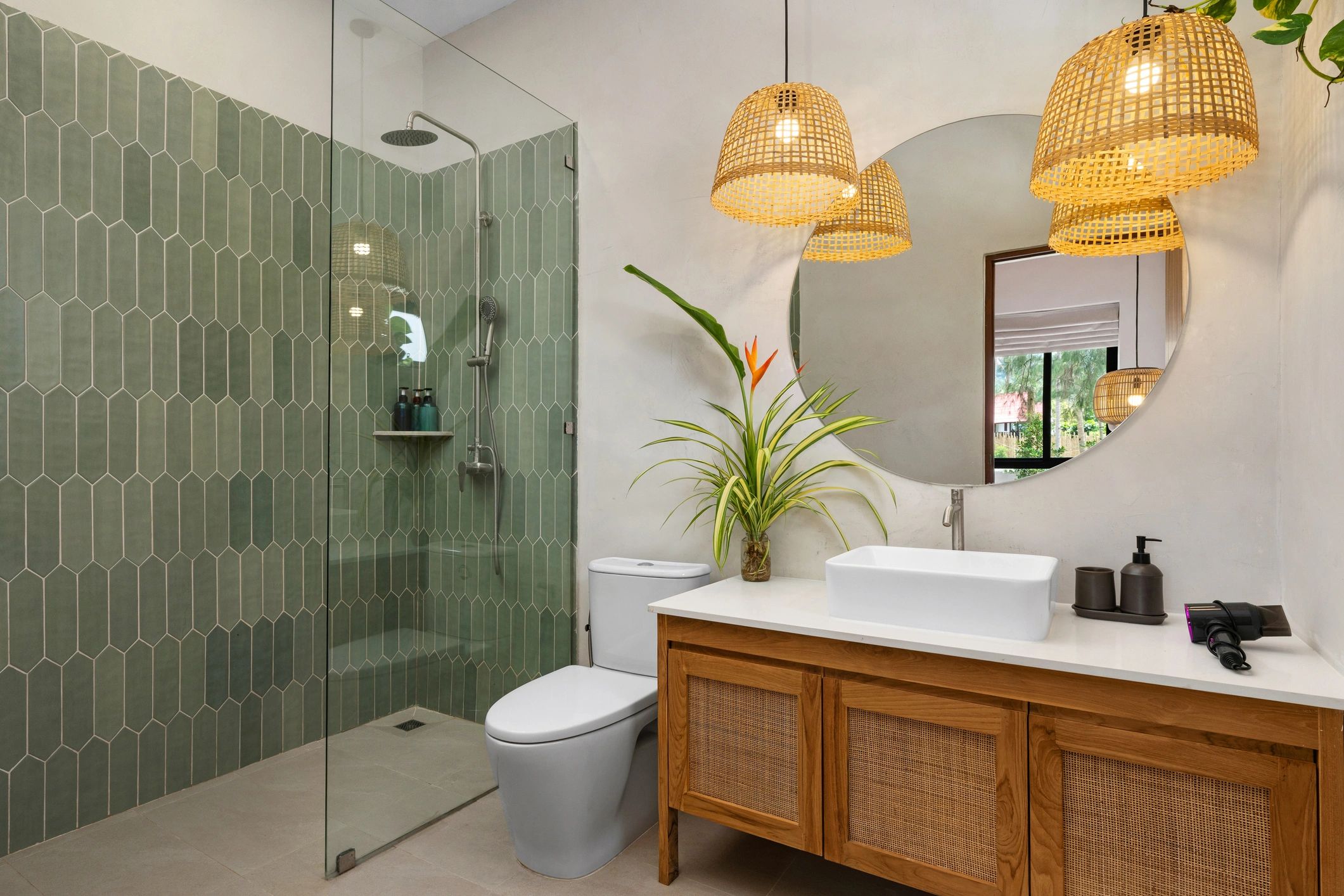 Modern clean bathroom interior representing a fresh home environment